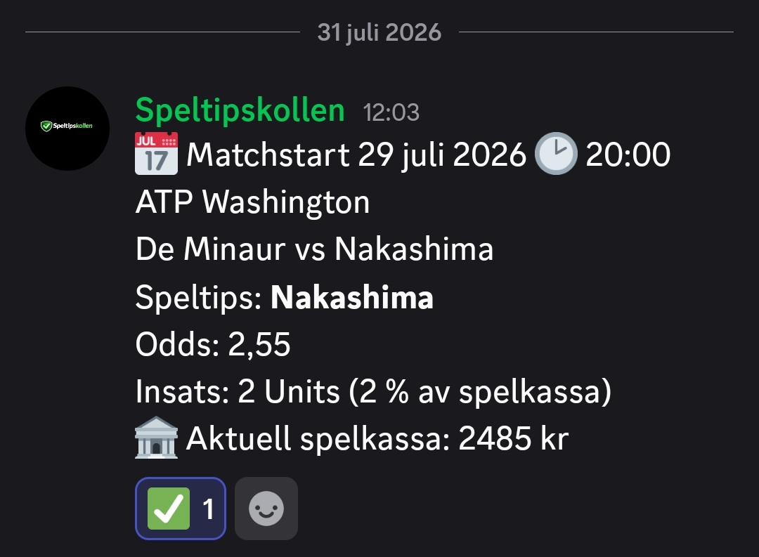 Speltips ATP Washington
