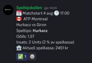 Speltips ATP Montreal