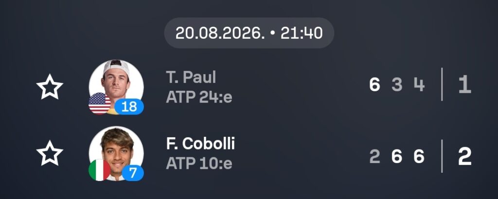 Speltips ATP Cincinnati