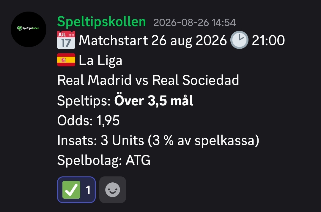Speltips Real Madrid vs Real Sociedad