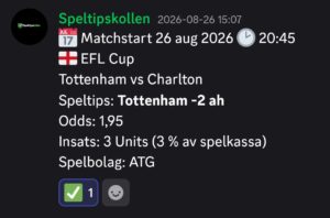 Tottenham vs Charlton