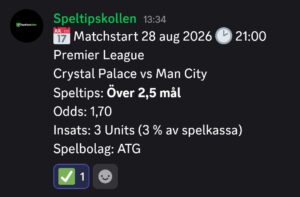 Crystal Palace vs Man City