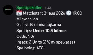 Gais vs Brommapojkarna