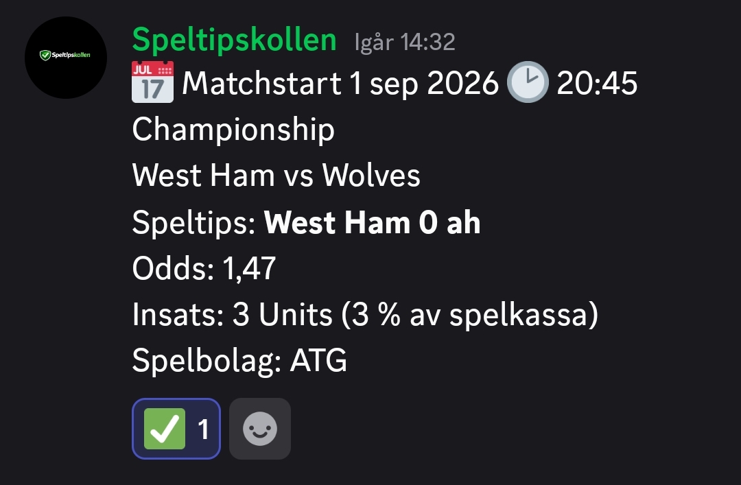 Speltips West Ham vs Wolves