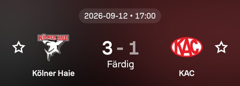 Speltips KKölner vs Klagenfurt