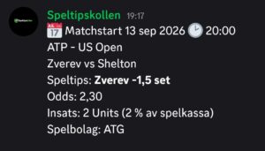 Speltips ATP Us Open Final