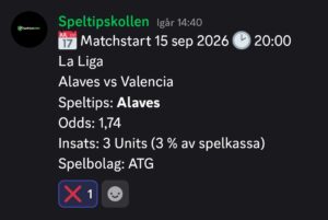 Speltips Alaves vs Valencia
